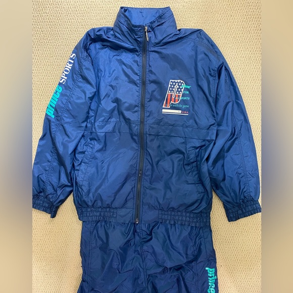 Prince Vintage Tennis Track Suit Men’s Jacket Large, Pants Medium - Picture 3 of 15